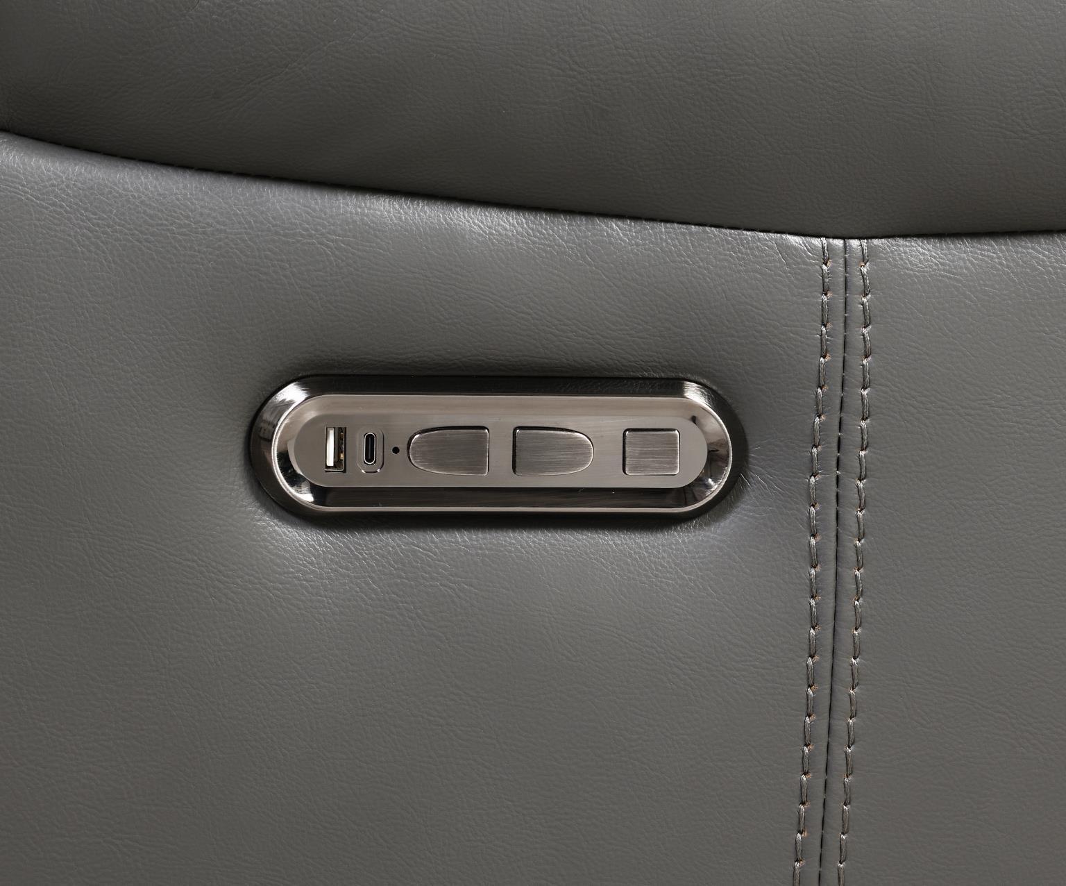 U101 - Power Reclining Chair With LED Light - Gray