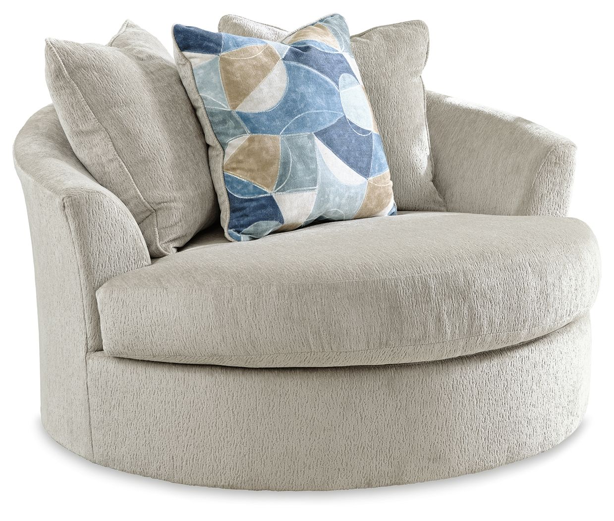 Maxon Place - Oversized Swivel Accent Chair - Thumbnail 3