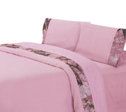 Camo - Queen Sheet Set - Pink