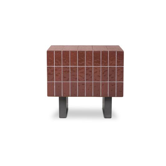 Farren - Outdoor Side Table - Brown