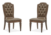 Durango - Wood Dining Side Chair With Upholstered Seat and Back (Set of 2) - Willadeene Brown