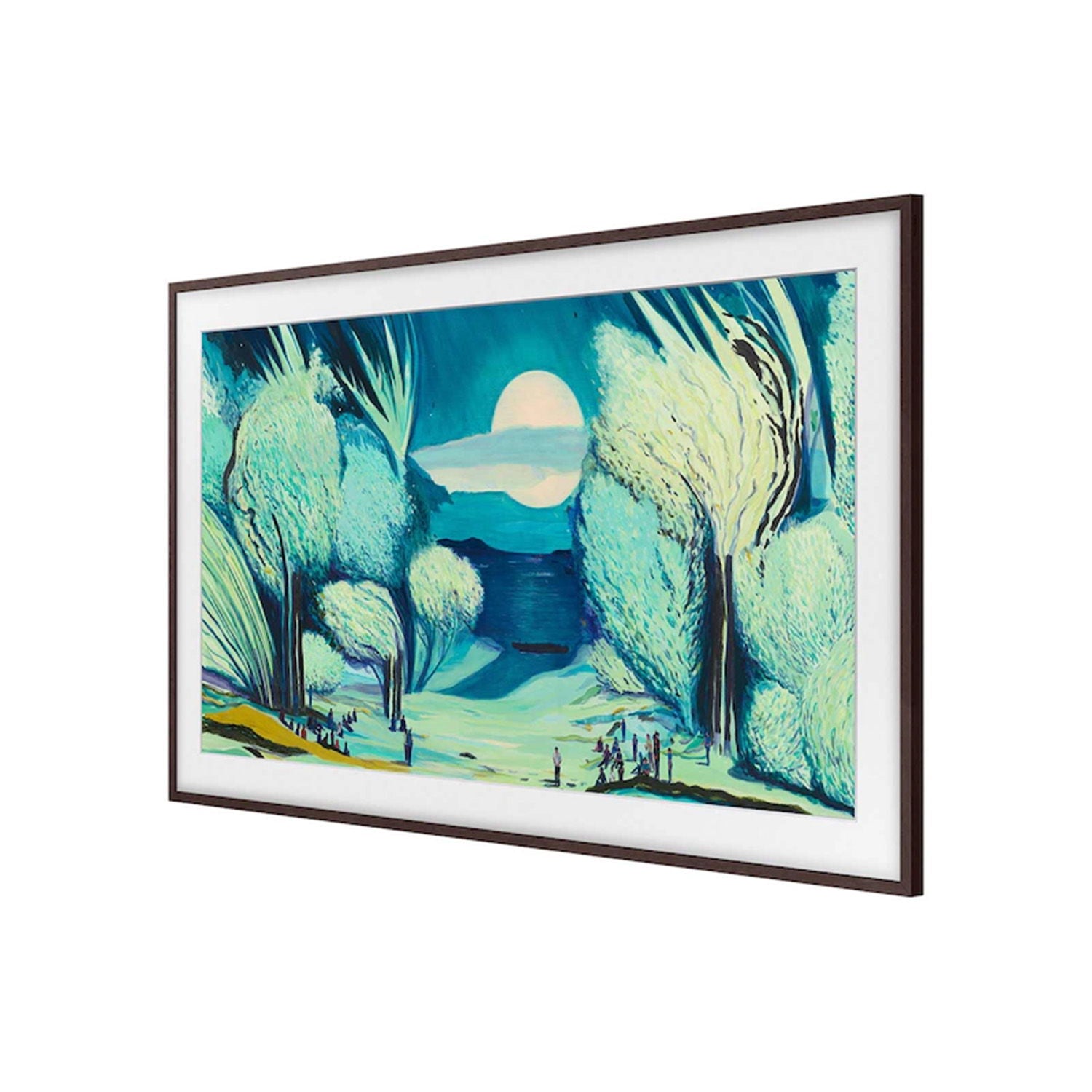 Samsung - 75" The Frame Customizable Bezel - Brown