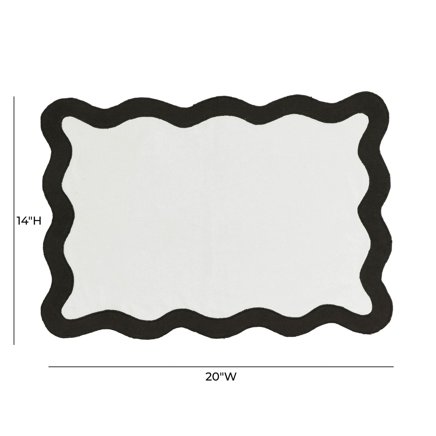 Scalloped Edge - Cotton Placemat (Set of 4)