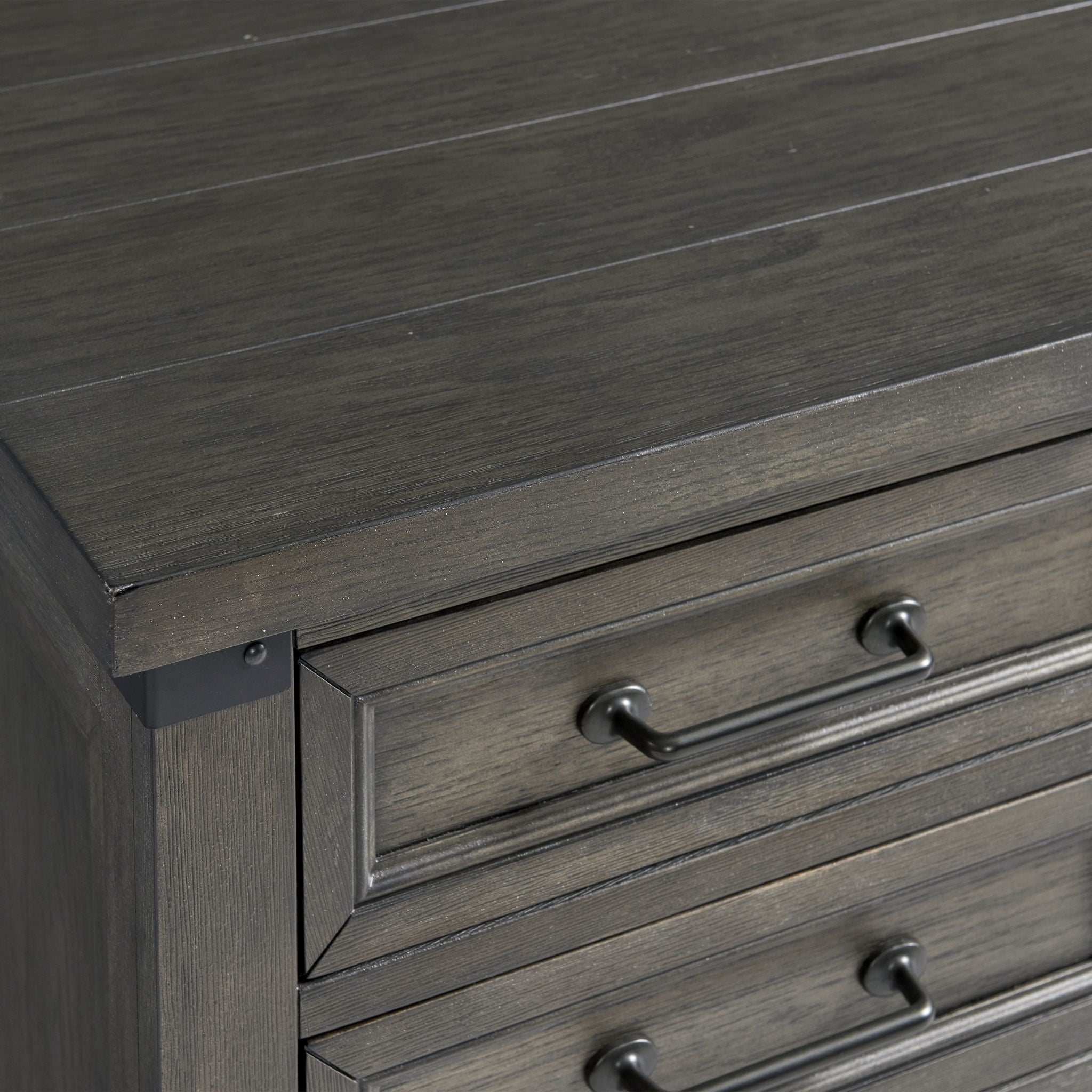 Foundry - Executive Desk - Brushed Pewter