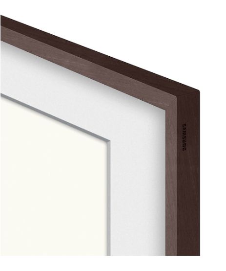 Samsung - 43" 2021 The Frame Bezel (Modern) - Brown
