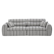 3 Seater, Couch With Throw Pillows For Living Room