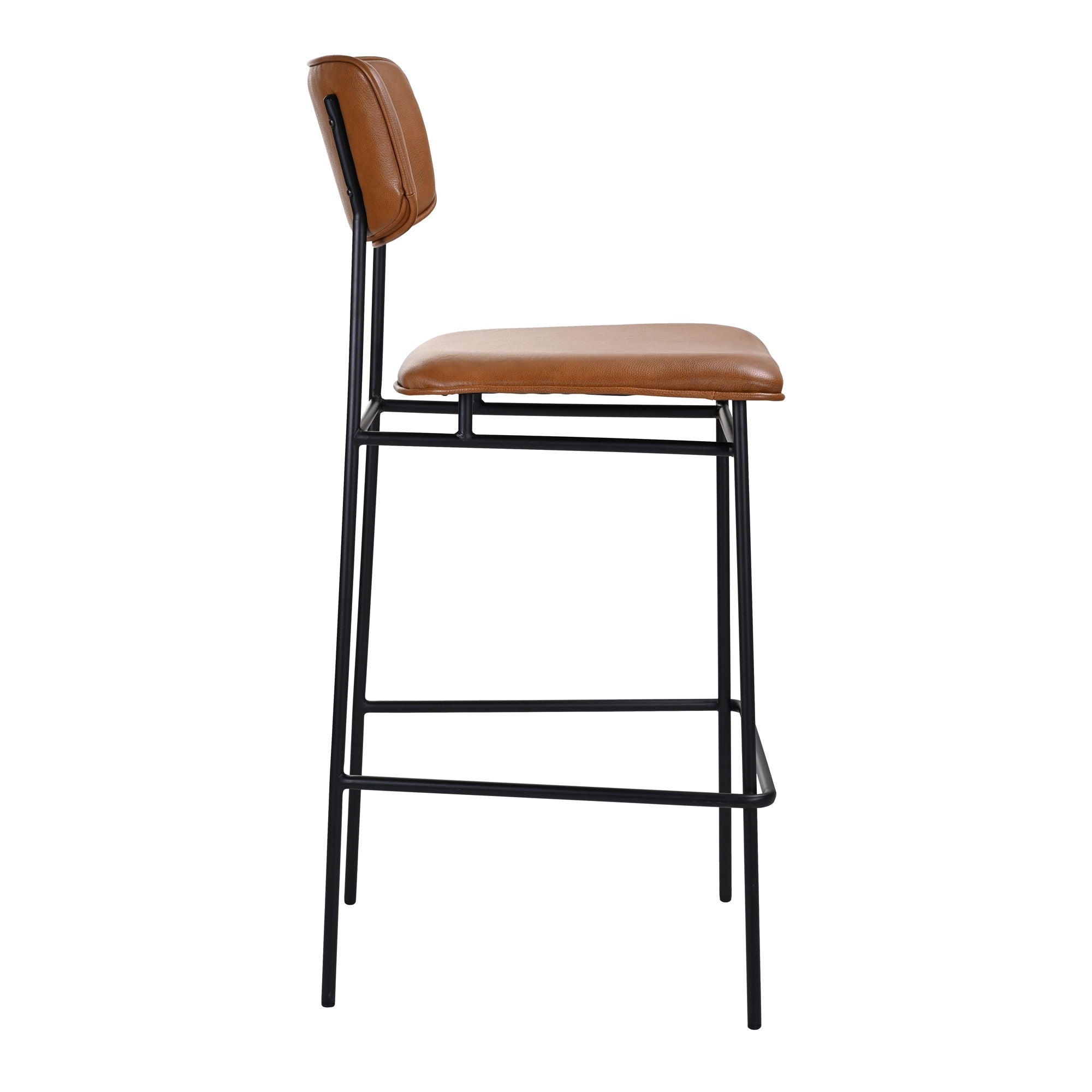 Sailor Leather Bar Stool