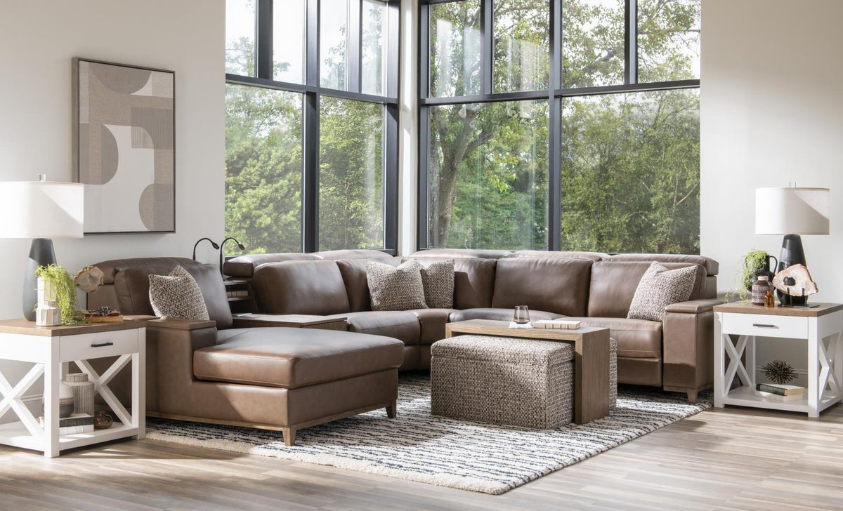 Solana - RAF P2 Recliner - Positano Clay / Warm Oak