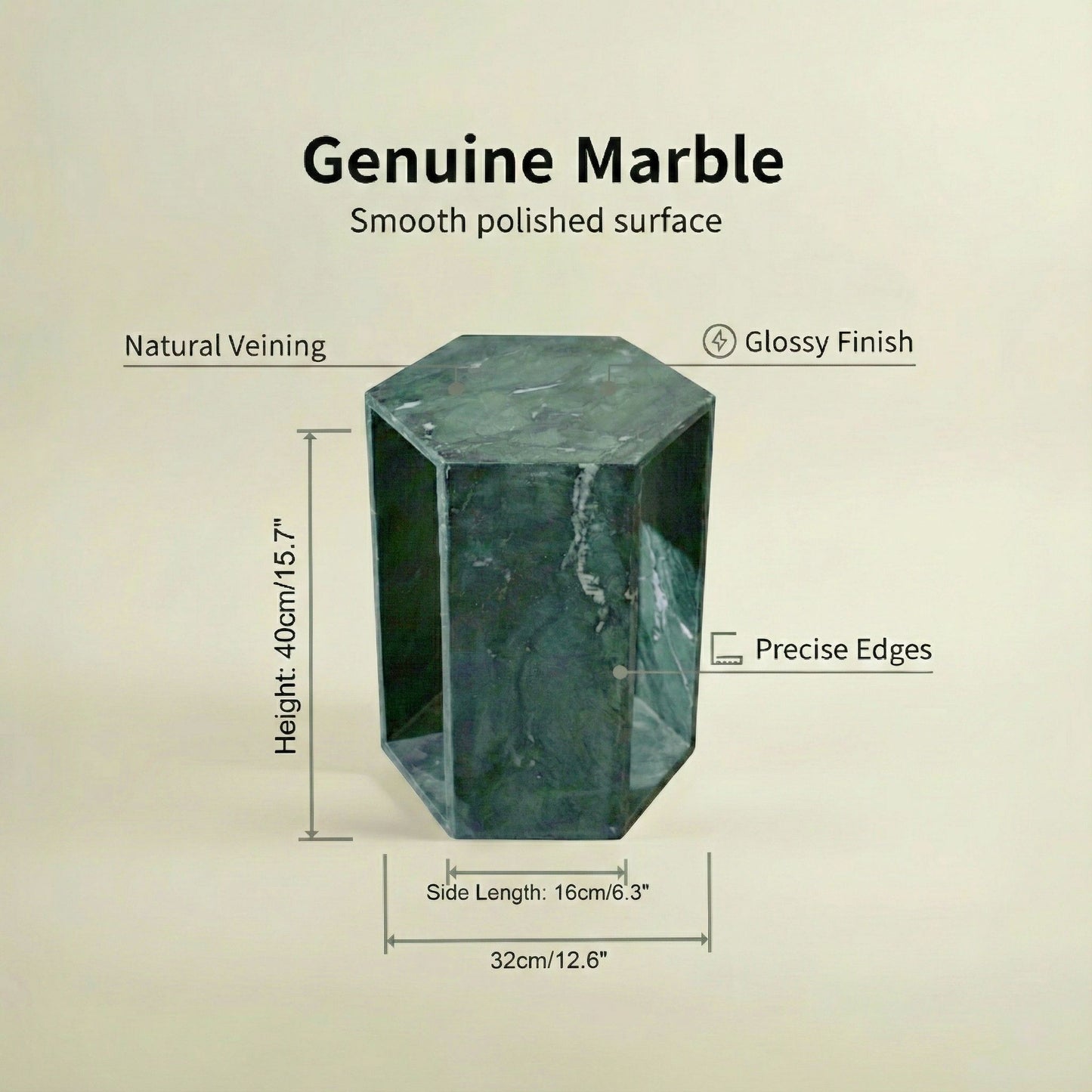 Modern Minimalist Hexagon Side Table