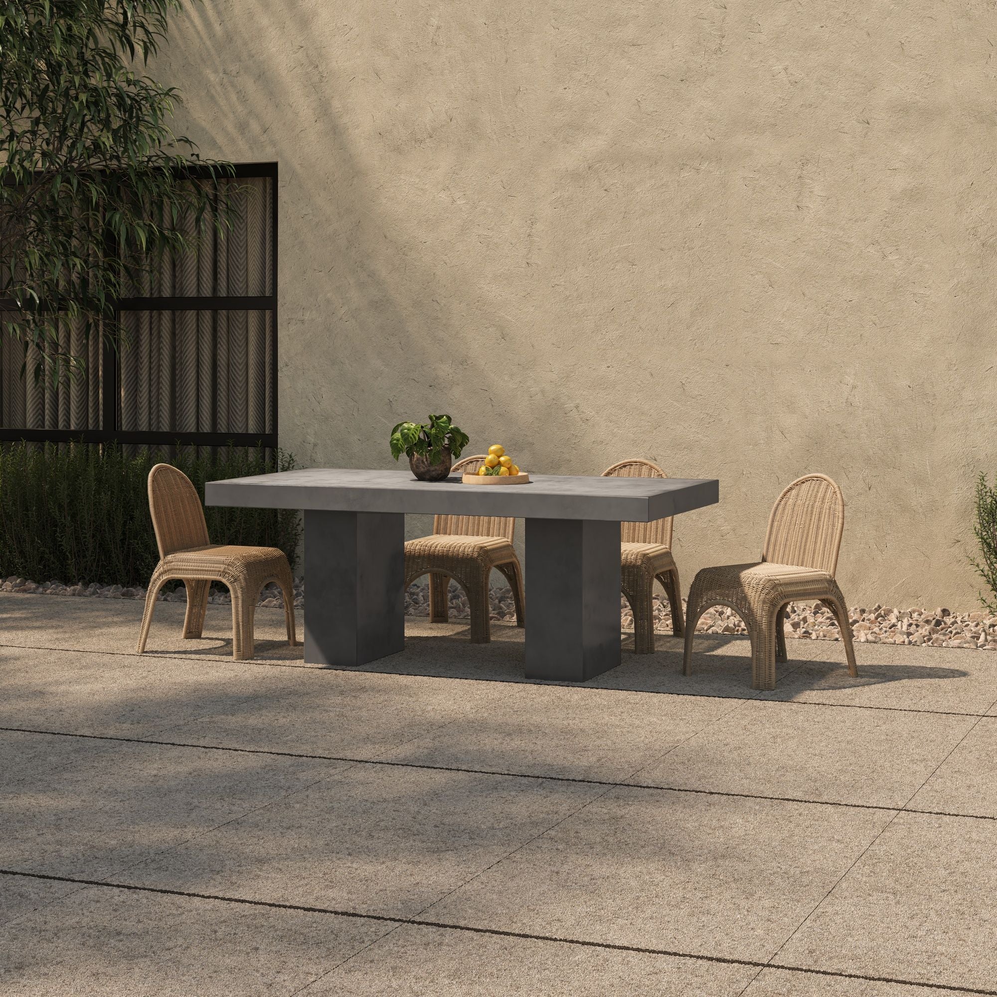 Antonius - Outdoor Dining Table - Cement