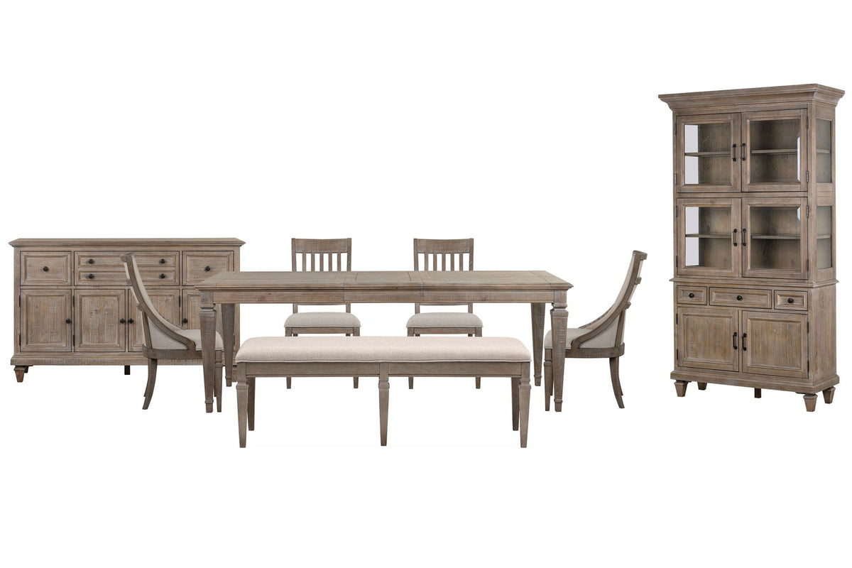 Lancaster - 8 Piece Extendable Rectangular Dining Table Set