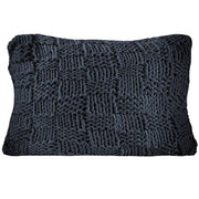 Chess Knit - Dutch Euro Pillow - Navy