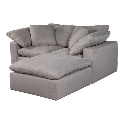 Terra - Livesmart Fabric Condo Nook Modular Sectional - Light Gray