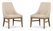 Tristan - Upholstered Arm Chair (Set of 2) - Swiss Coffee