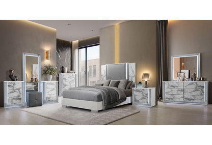 Ylime - 3 Piece Bedroom Set (Dresser, Mirror, Nightstand) - White