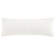 Stella - Faux Silk Velvet Long Lumbar Pillow - Stone