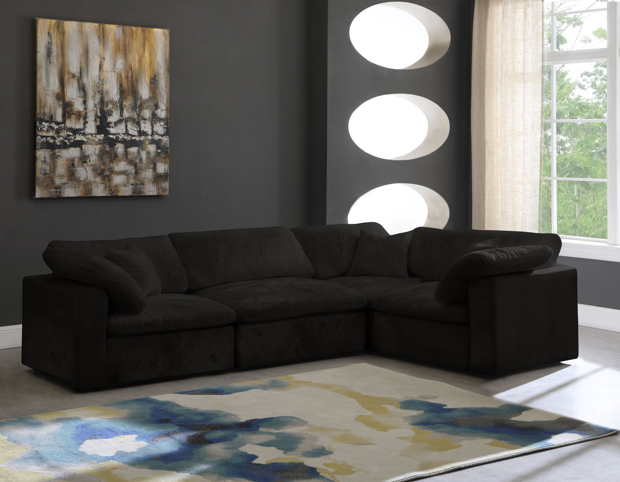 Cozy - 4 Piece Modular Corner Sectional