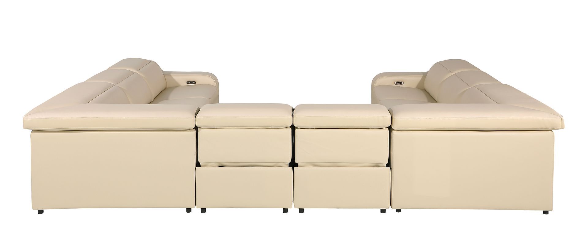 1116 - 8-Piece U-Shaped Sectional Sofa In With 4 Power Recliners & Power Headrests