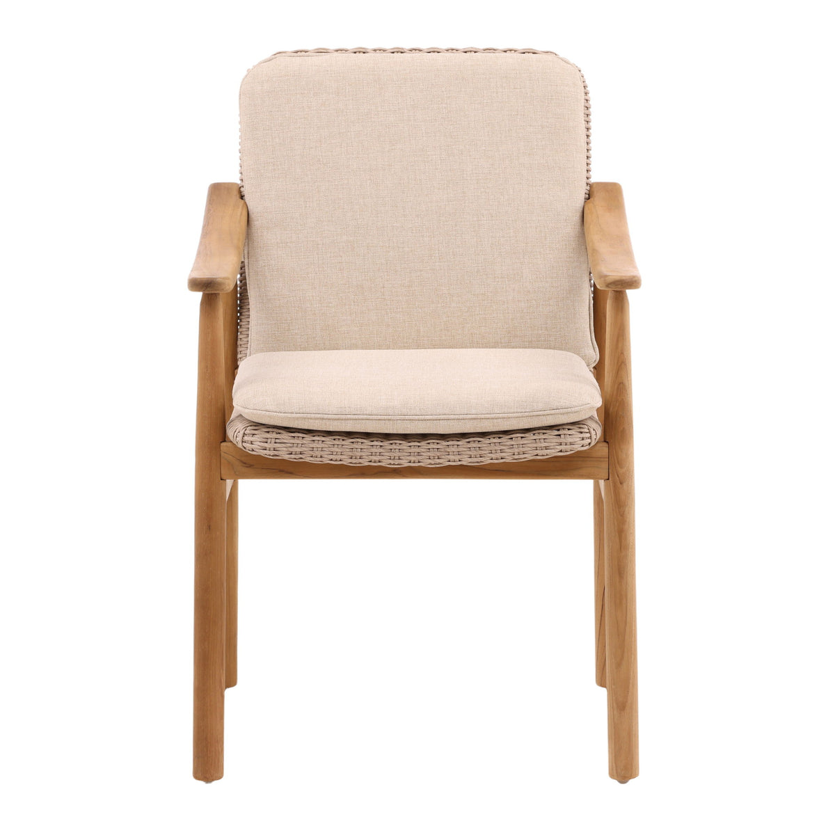 Wembley - Outdoor Dining Chair (Set of 2) - Sand And Natural