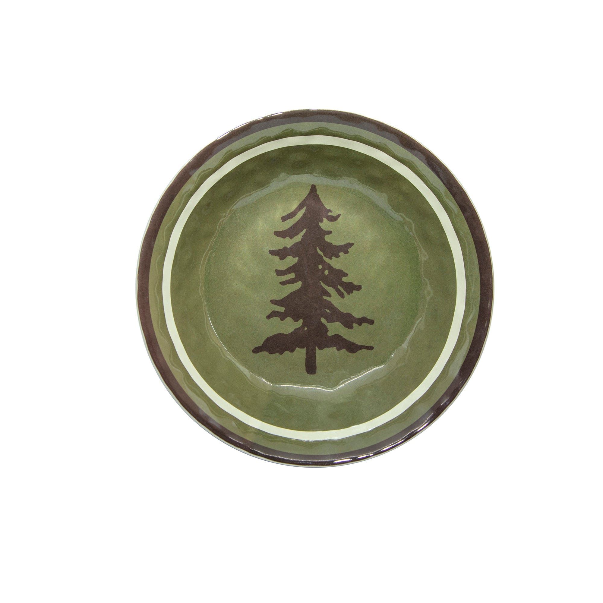 Aztec Bear - Melamine Bowl (Set of 4) - Green