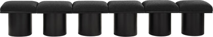Pavilion - 6 Piece Modular Bench With Black Base