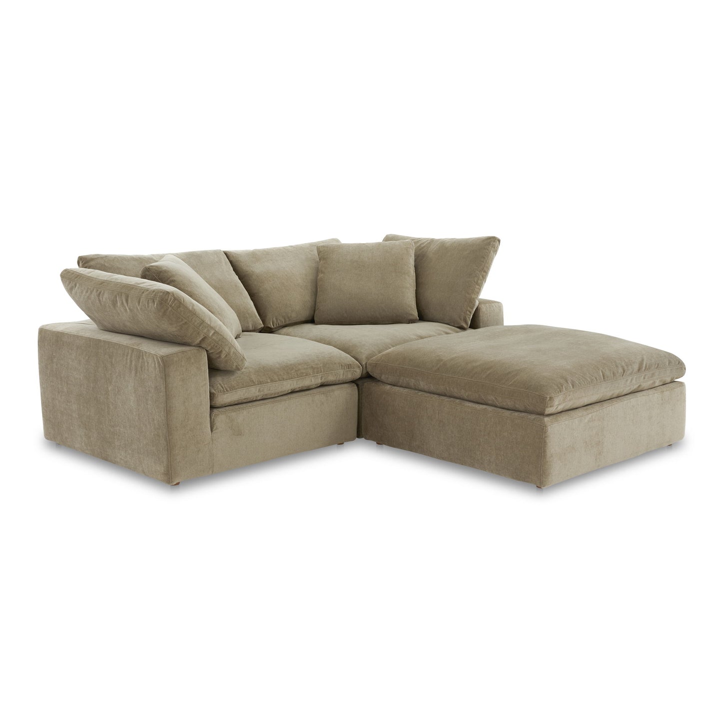 Terra Nook - Performance Fabric Modular Sectional - Desert Sage