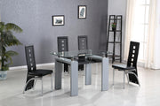 D311 - 5 Piece Dining Room Set (Table, 4 Side Chairs) - Black