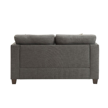 Laurissa - Loveseat - Light Charcoal Linen