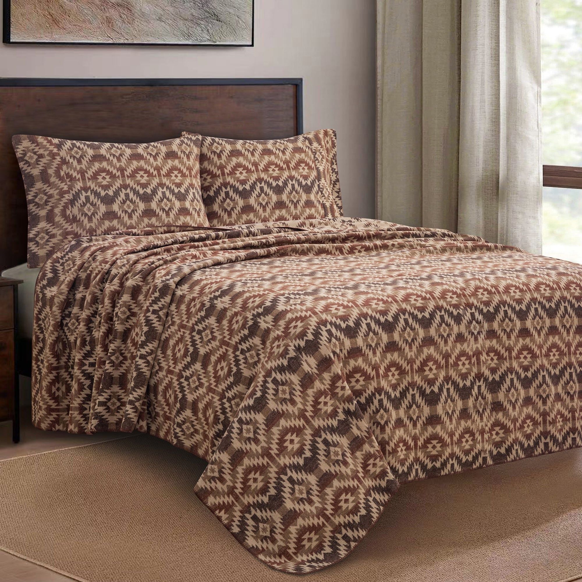 Mesa - King Wool Blend Blanket Set (Set of 3) - Multi Color