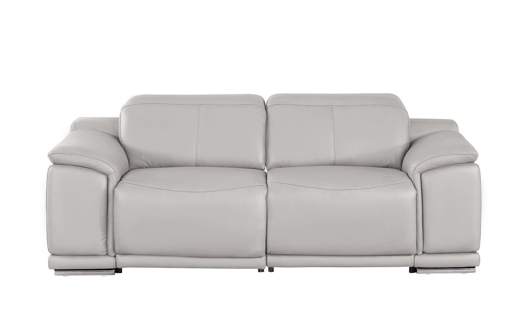 2679 - Genuine Leather Loveseat With Dual Power Recliners