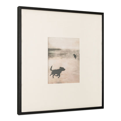 Strand - Framed Paper Print - Beige