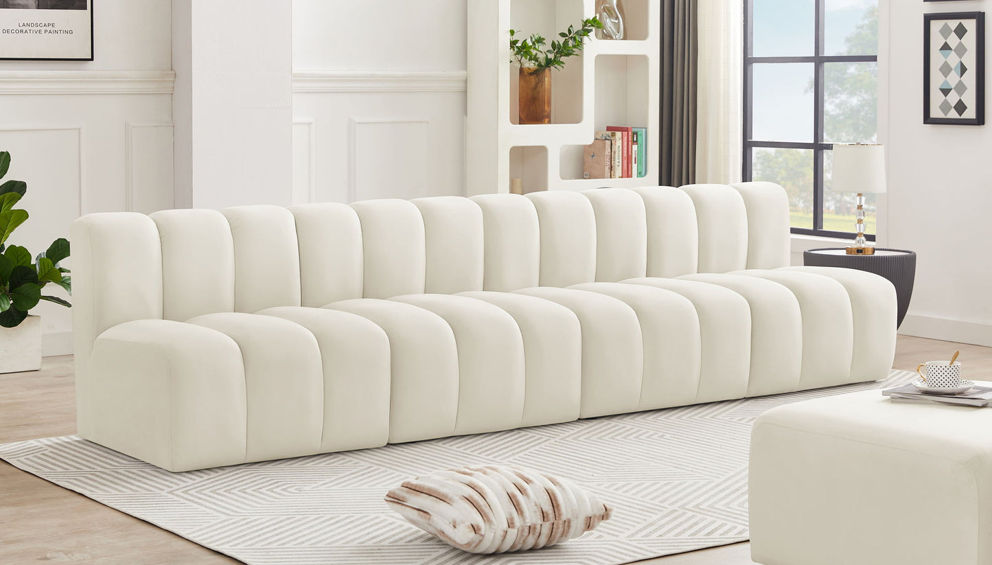 Arc - Velvet 4 Seats Modular Sofa