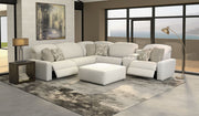 Terrence - Castered Cocktail Ottoman - Chalk