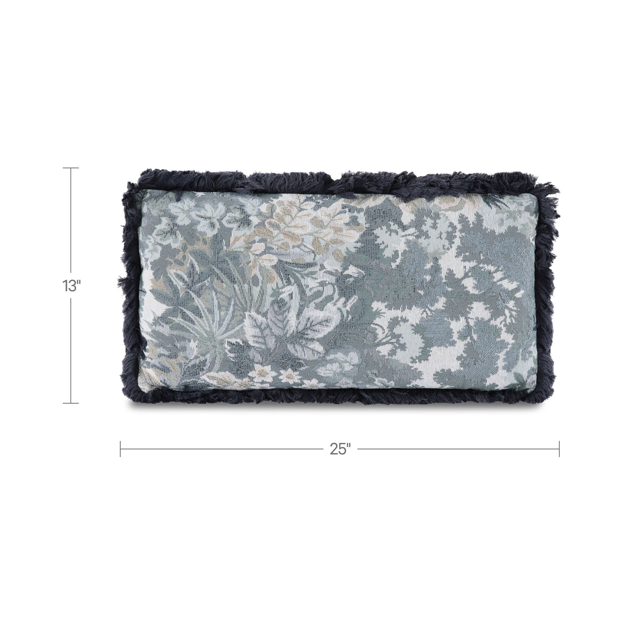 Yasmin - Lumbar Cushion Tapestry - Blue / Gray
