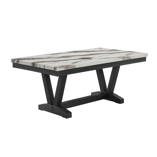 Panda - Dining Table And Trestle Base - Black