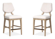 Sunset Cove - Counter Chair With Upholstered Seat and Back (Set of 2) - Sanibel Brown