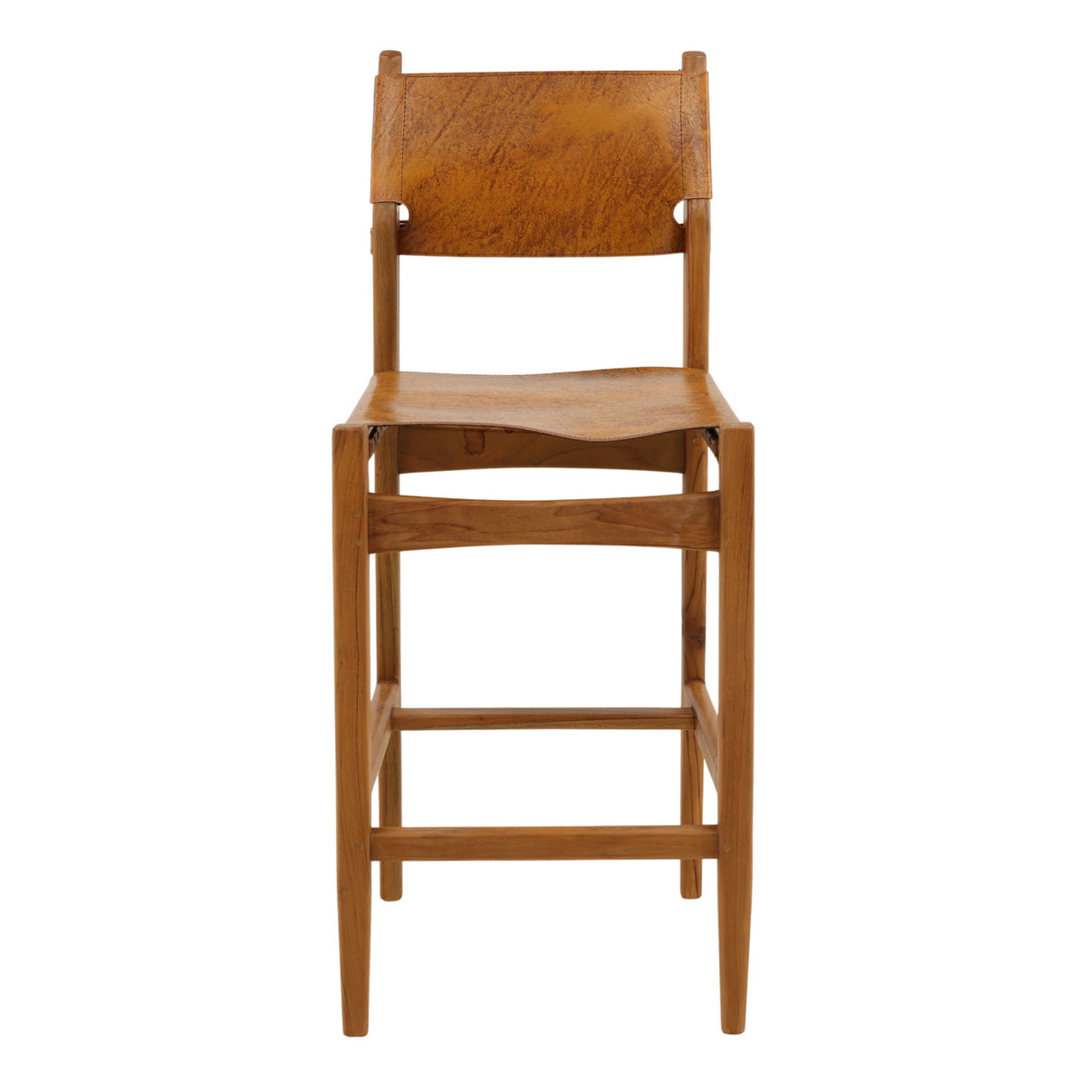 Rossana - Counter Stool - Natural And Antique Light Brown