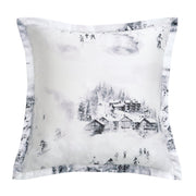 Ski Life - Eucalyptus Euro Sham - Gray