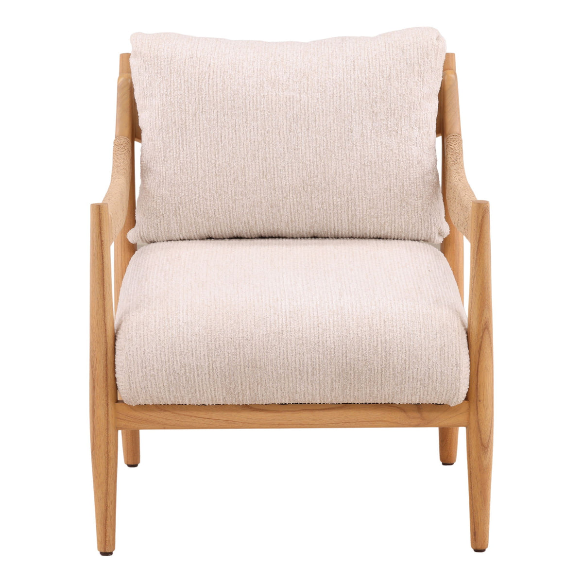 Rehan - Occasional Chair - Ellery Cream And Natural