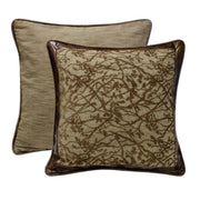 Highland Lodge - Branches Motif Reversible Euro Sham - Brown