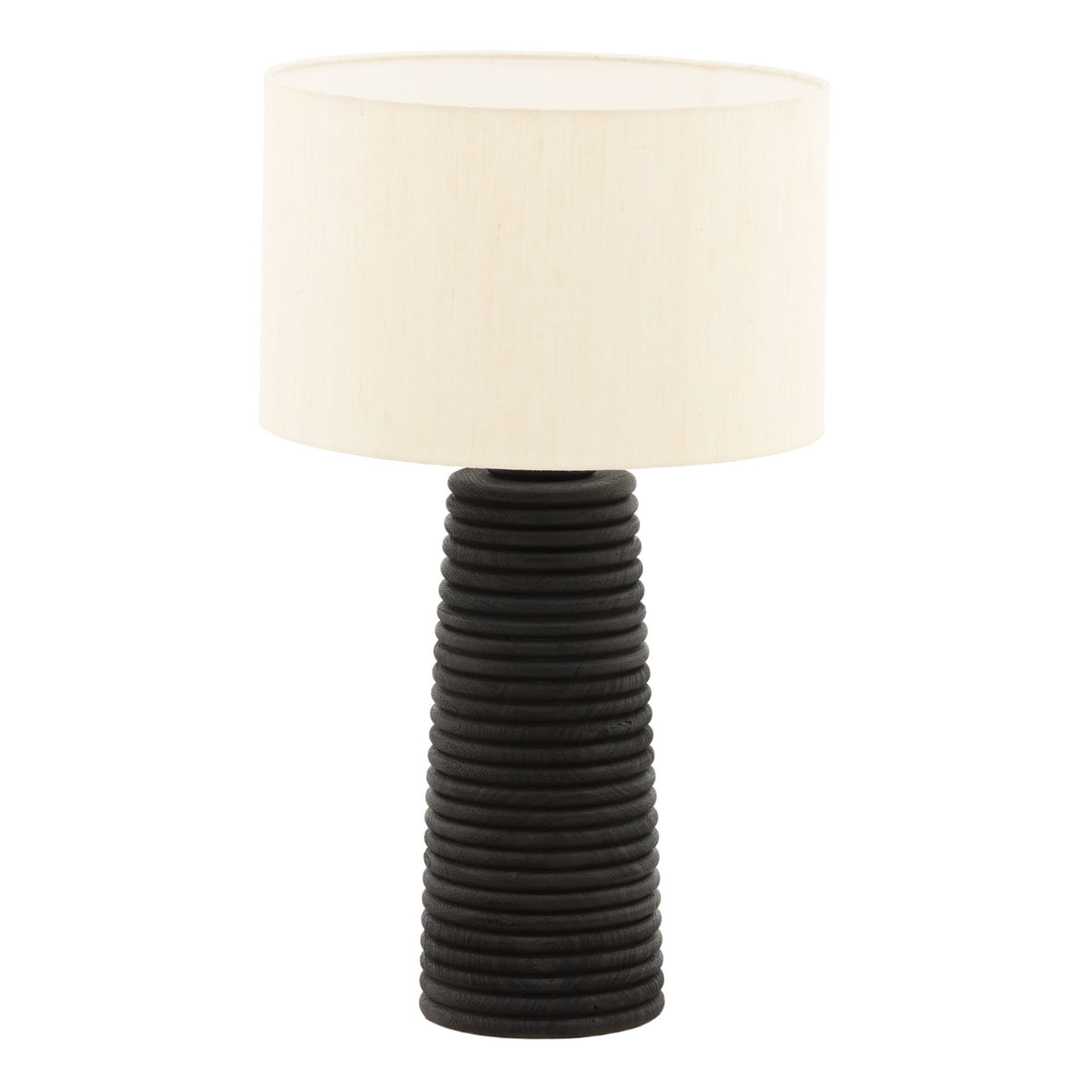 Khan - Table Lamp - Black And Natural