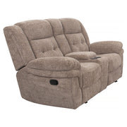Sydney - Manual Recliner Console Loveseat - Brown