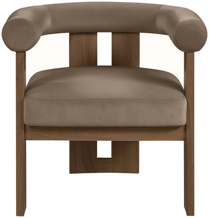 Arienzo - Performance Fabric Upholstered Accent Chair - Walnut Base