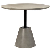Carigan - Outdoor Bistro Table - Dark Gray And Black