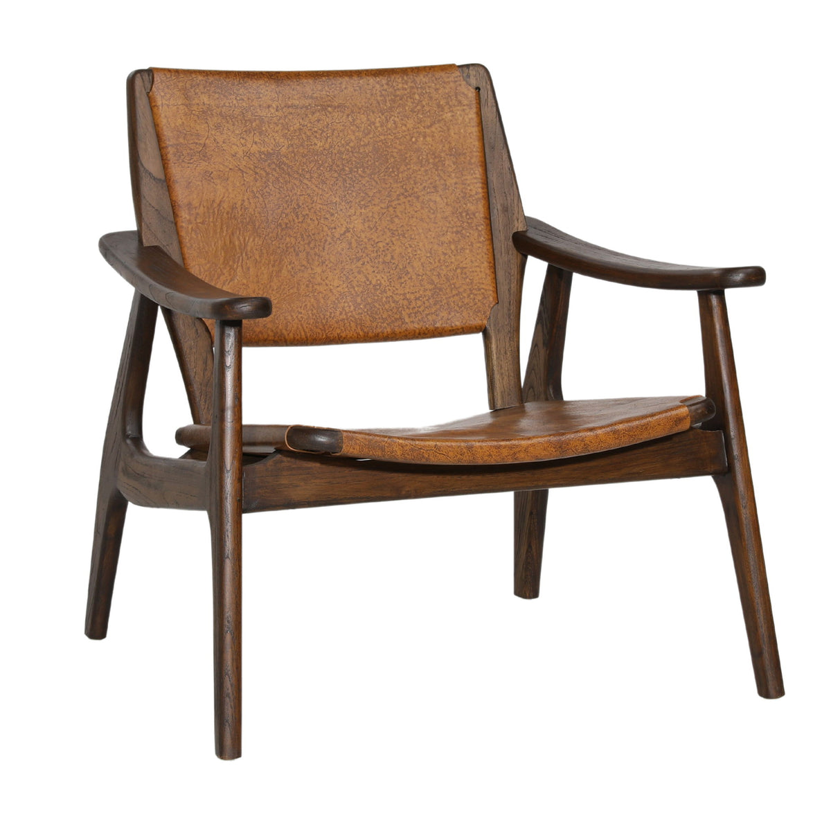 Dania - Occasional Chair - Medium Brown And Antique Brown