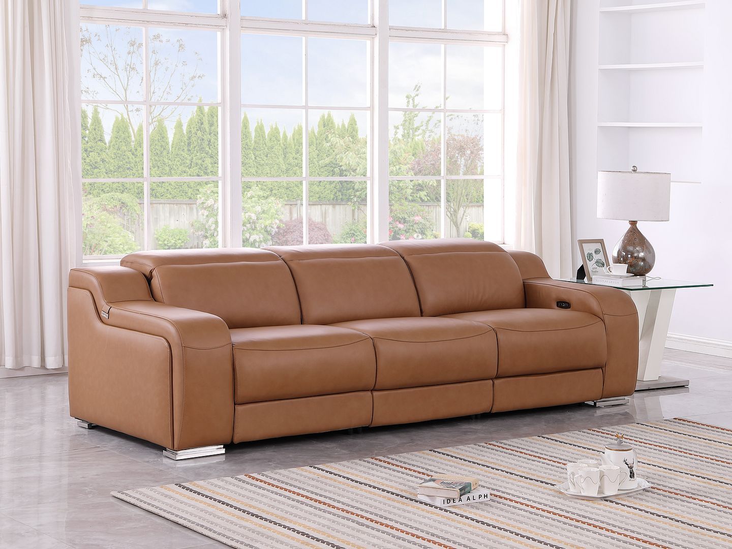 1116 - 3-Piece Modular Power Reclining Sofa In With 3 Power Recliners & Power Headrests