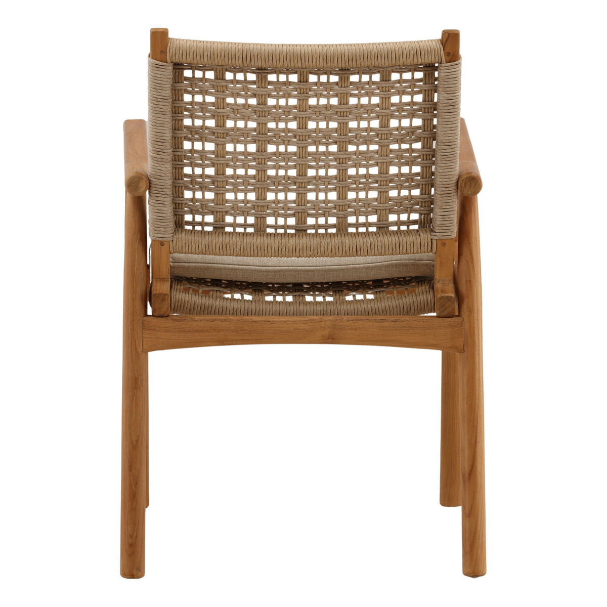 Alea - Outdoor Dining Chair (Set of 2) - Natural And Beige