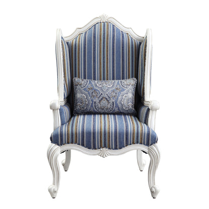 Ciddrenar - Chair - Fabric & White Finish