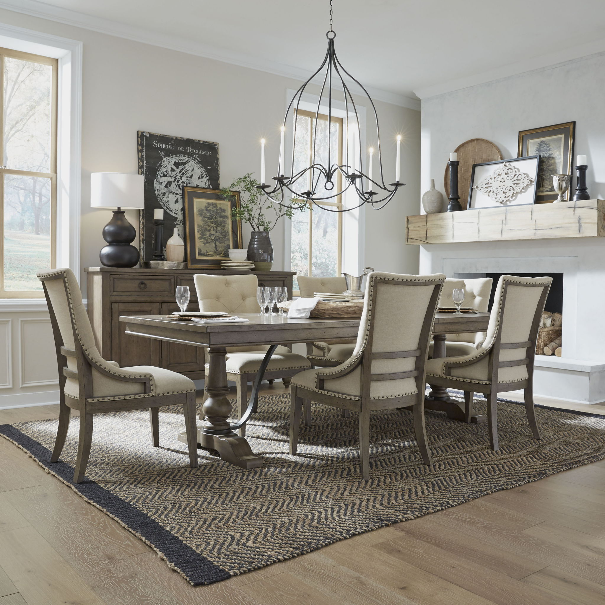 Americana Farmhouse - Trestle Table Set