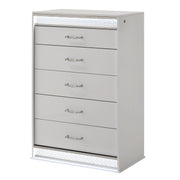 Glam - 5 Drawer Chest & LED Lighting - White